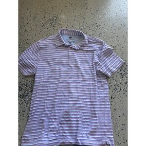 Desert Dunes Mens Striped Golf Polo Shirt Short Sleeve Casual‎ L